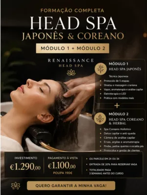 Formação Head Spa Japonês e Coreano